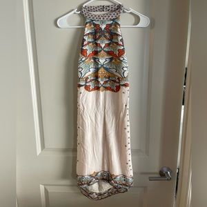 Urban outfitters double lined high neck, backless mini dress